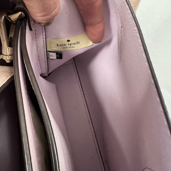 Kate Spade Pebbled Leather Medium Satchel with crossbody strap - Picture 7 of 8